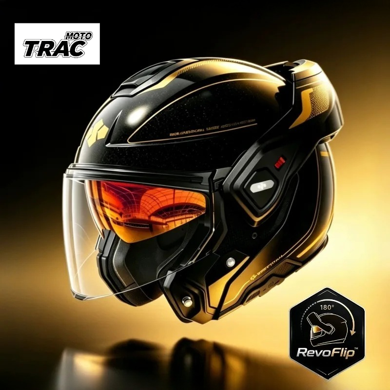 Modular Flip Up Motorcycle Helmet Dot Approved - 180° Rear‑Rotating Modular Motorcycle Helmet, Photochromic