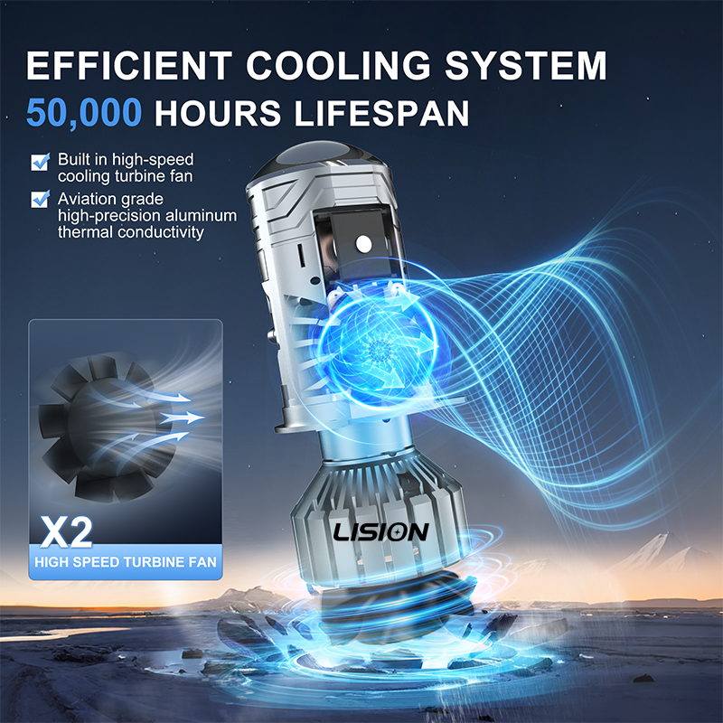 2pcs 90Watts/Bulb A16-D Mini P - Universal Motorcycle Led Headlight Projector 评论和价格