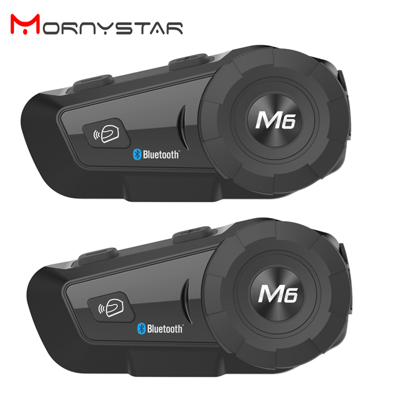 2PCS MONYSTAR M6 Plus 1000m Mo - Full Face Motorcycle Helmet With Bluetooth 评论和价格